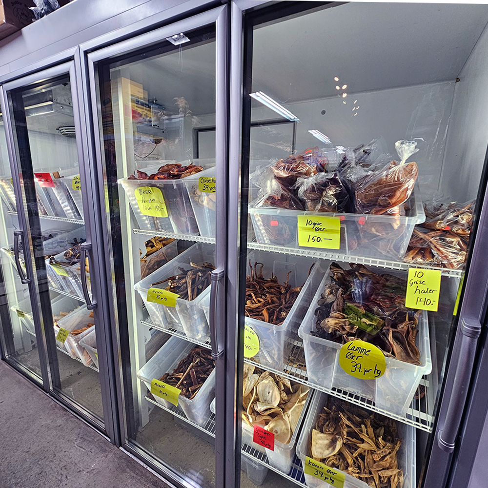 Ferskt kjøtt, naturlig tyggemoro for hunden